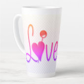 Jolie grande tasse Latte (Angle gauche)