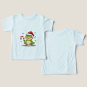 Jolie grenouille de Noël avec canne à sucre - Vaca (Design Recto & Verso)