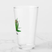 Jolie grenouille verte Design Verre Tumbler (Gauche)