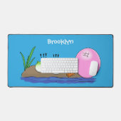 Jolie grenouilles drôles bubblegum dessin animé il (Clavier et souris)