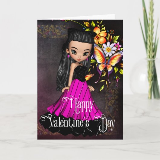 Jolie Heureuse Sainte-Valentin Carte 1 (Devant)