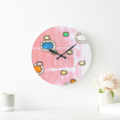 jolie horloge à fleurs (Maison)
