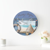 JOLIE HORLOGE DE MUR PERSONNALISÉ (Maison)