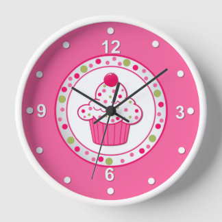 Jolie horloge murale Cupcake