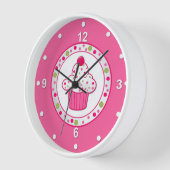Jolie horloge murale Cupcake (Angle)