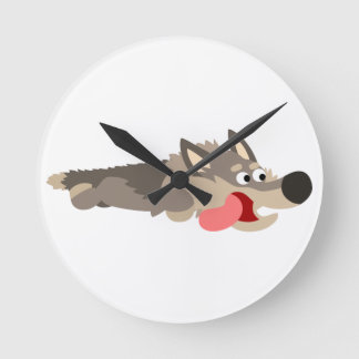 Jolie horloge murale du loup de flotte