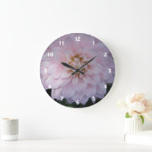 Jolie horloge murale rose (Maison)