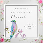 Jolie Hummingbird Fête des Mères Invitation Brunch