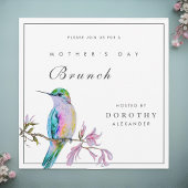Jolie Hummingbird Fête des Mères Invitation Brunch