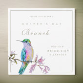 Jolie Hummingbird Fête des Mères Invitation Brunch