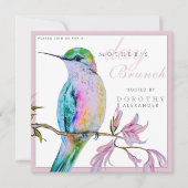 Jolie Hummingbird Fête des Mères Invitation Brunch (Devant)