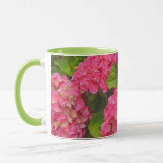Jolie Hydrangea Flower Garden Mug rose (Gauche)