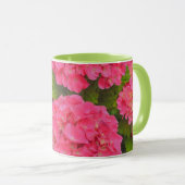 Jolie Hydrangea Flower Garden Mug rose (Devant droit)