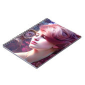 Jolie IA Généré Lady Spiral Carnet photo (Côté gauche)