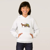 Jolie illustration de cheval et de calèche royale (Devant entier)