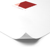 Jolie impression d'art Abstrait Artsy Red Cherry V (Coin)