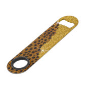 Jolie Impression de Cuir de Guépard avec Paillette (Devant angulaire)