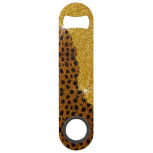 Jolie Impression de Cuir de Guépard avec Paillette