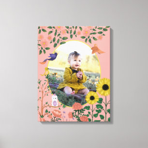 Jolie Impression de Fleurs Roses pour la Chambre d