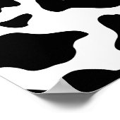 jolie impression de vache laitière de ferme noir e (Coin)