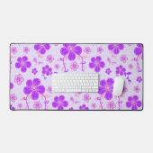 Jolie impression florale violet et rose sur Lavend (Clavier et souris)