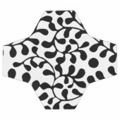 Jolie impression noir et blanc fleurie (Plat)