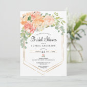 Jolie invitation à la douche de la nuptiale floral (Debout devant)