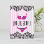 Jolie invitation à la douche Lingerie (Debout devant)