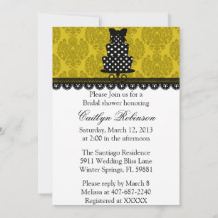 Jolie invitation à la douche nuptiale