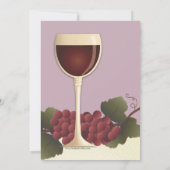 Jolie invitation à la douche nuptiale pour le vin  (Dos)