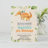 Jolie invitation à la fête d'anniversaire de drago (Debout devant)