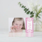 Jolie invitation à la fête d'anniversaire de la fi (Debout devant)