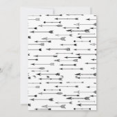 Jolie invitation à la fête d'anniversaire du tir à (Dos)