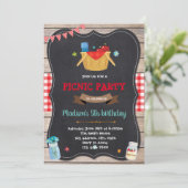 Jolie invitation à la fête de pique-nique (Debout devant)