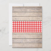 Jolie invitation à la fête de pique-nique (Dos)