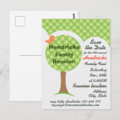 Jolie invitation à la réunion de famille. (Devant / Derrière)