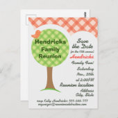 Jolie invitation à la réunion de famille. (Devant / Derrière)