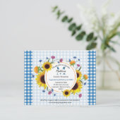 Jolie invitation à la réunion familiale fleurie (Debout devant)