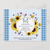 Jolie invitation à la réunion familiale fleurie (Devant)