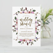 jolie invitation à wedding shower floral (Debout devant)