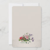 Jolie Invitation au coin des clusters de fleurs (Dos)