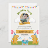 Jolie invitation d'anniversaire (Devant / Derrière)