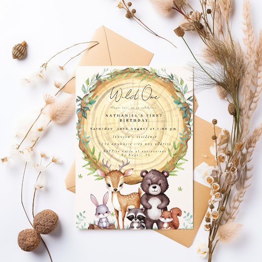 Jolie invitation d'anniversaire pour les animaux d