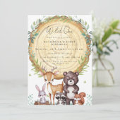 Jolie invitation d'anniversaire pour les animaux d (Debout devant)