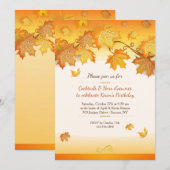 Jolie invitation d'automne (Devant / Derrière)