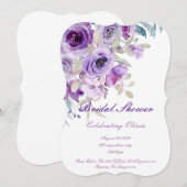 jolie invitation de babille lilas violet (Devant / Derrière)