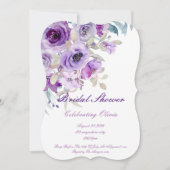 jolie invitation de babille lilas violet (Devant)