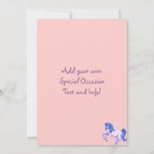 Jolie invitation de Carousel Unicorn (Dos)