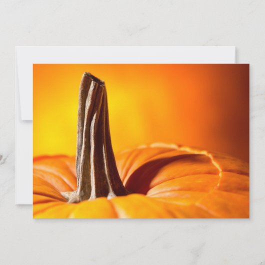 Jolie invitation de Citrouilles orange (Devant)