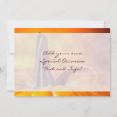 Jolie invitation de Citrouilles orange (Dos)